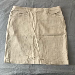 ELLEN Tracy size 10 Khaki skirt